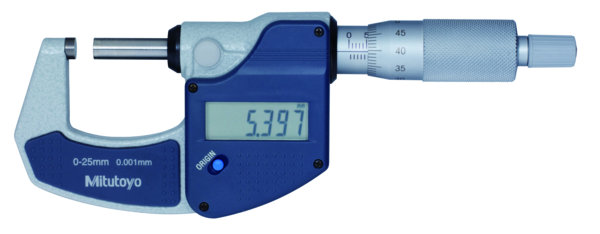 Mitutoyo 293-821-30 Digital Micrometer, Range 0-25mm