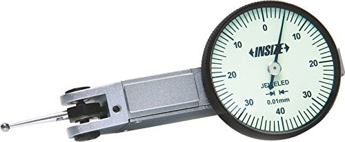 INSIZE 2380-08 Dial Test Indicator, 0.8 mm, Graduation 0.01 mm