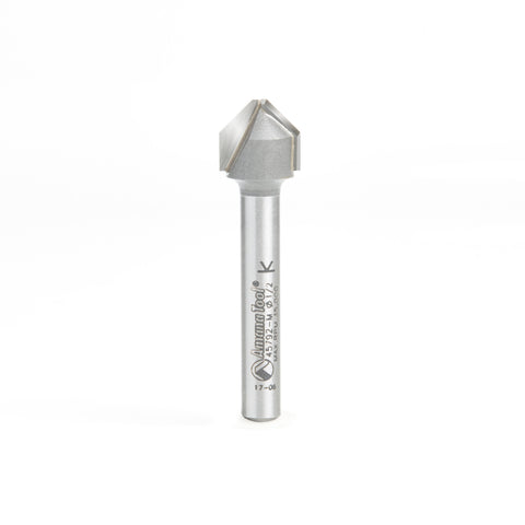 45792-M Carbide Tipped Double Edge Folding V-Groove 90 Deg x 2.286mm (0.090 Inch) Tip Width x 12.7mm (1/2) Dia x 5.159375mm (13/64) x 6mm Shank - San Tools Dubai (image 1)