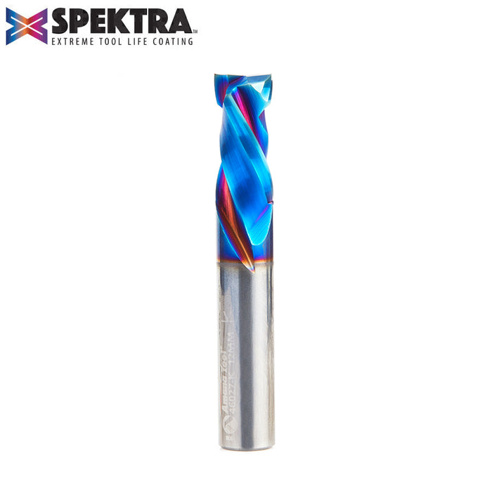 46027-K CNC Solid Carbide Spektra™ Extreme Tool Life Coated Mortise Compression Spiral 12mm Dia x 25mm x 12mm Shank