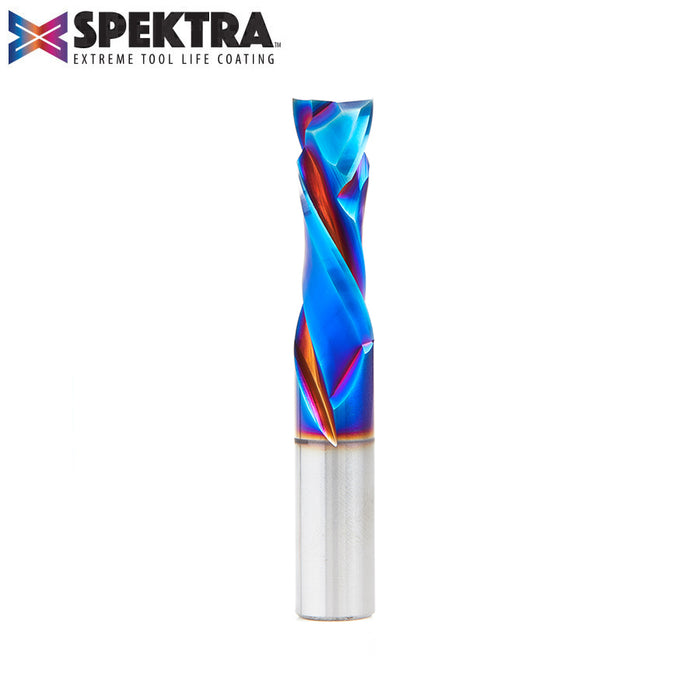 46185-K CNC Solid Carbide Spektra™ Extreme Tool Life Coated Compression Spiral 12mm Dia x 35mm x 12mm Shank