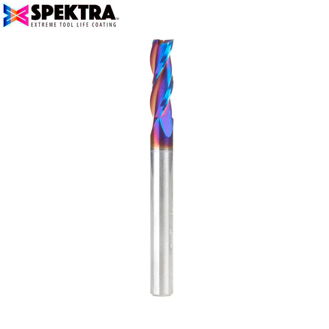48430-K Solid Carbide Up-Cut Spiral 6mm Dia x 19mm x 6mm Shank x 63mm Long Composite, Fiberglass & Phenolic Cutting Spektra™ Extreme Tool Life Coated Router Bit - San Tools Dubai (image 1)