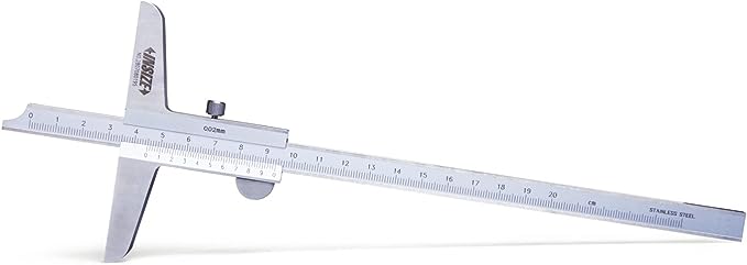 Insize - Vernier Depth Gauge 1240-150- Range 0-150mm - 1240-200 -  0-200mm