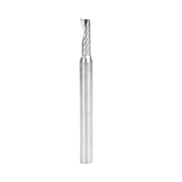 57321 Metric Solid Carbide CNC Spiral 'O' Single Flute, Plastic Cutting 5mm Dia x 16mm x 6mm Shank x 64mm Long Up-Cut Router Bit