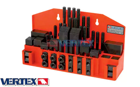 VERTEX 58 PCS Steel Clamping Kit CK-08 CK-10 CK-12A CK-14 CK-16 CK-18 CK-20 CK-103A CK-104A CK-105A Milling Accessories UAE Dubai Sharjah — SAN OU — Dubai UAE