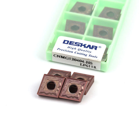 DESKAR CNMG120404 CNMG120408 MA MS MQ HS MM LF6118 High quality carbide blade CNC lathe stainless steel turning tool — Deskar — Dubai UAE