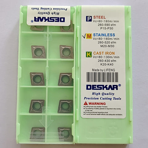 DESKAR CCCMT06204 CCMT06208 CCMT09T304 CCMT09T308 LF6118 High quality carbide blade CNC lathe stainless steel turning tool — Deskar — Dubai UAE