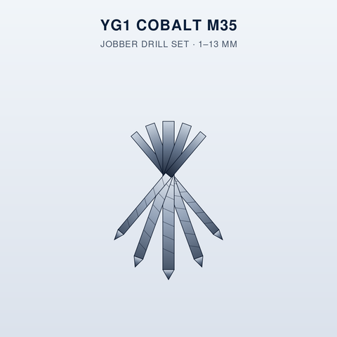 YG1 Cobalt M35 Jobber Drill Set 1-13mm UAE